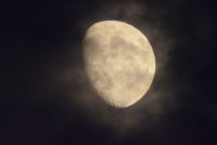 Cloudy moon 7/20/2021